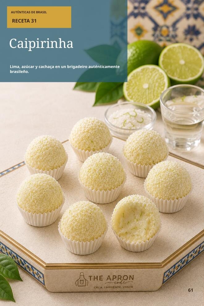 Brigadeiro auténtico caipirinha